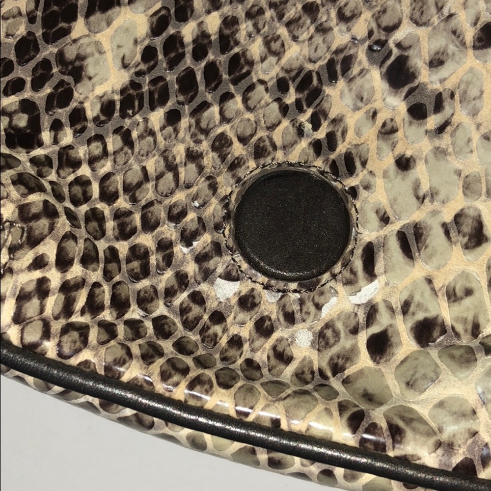 Brighton Python Snake Skin Print Handbag - image 5